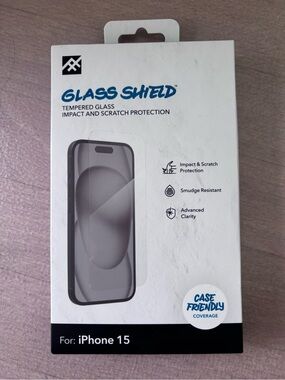 Tempered Glass Screen Protector for iPhone 15